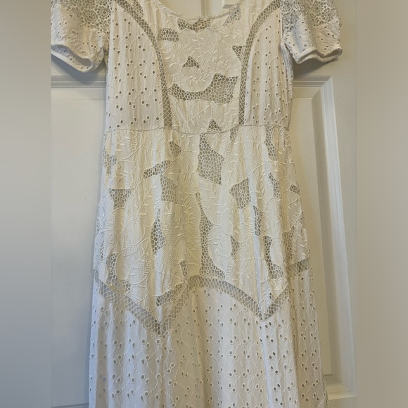 NWT- LoveShackFancy - Nella Maxi Dress - True White Size: 6 - Picture 4 of 13